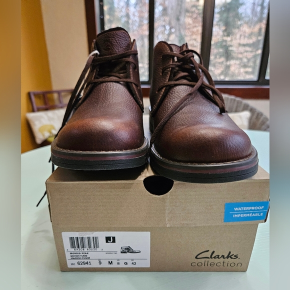 SOLD!!! NWB Clarks Morris Peak boots Sz 9 - Picture 2 of 8